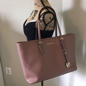 Michael Kors Dusty Rose Jet Set Travel Tote